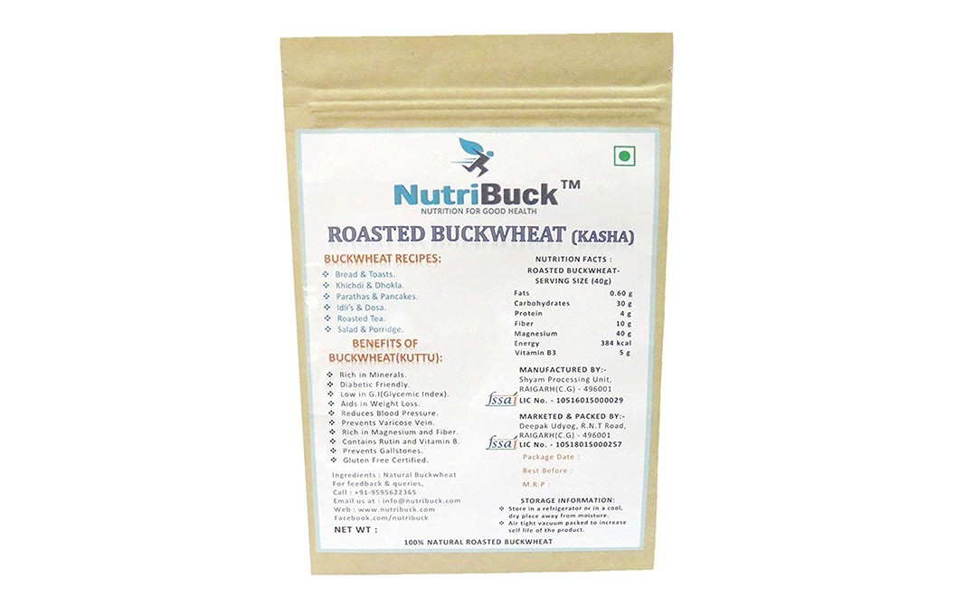 NutriBuck Roasted Buckwheat (Kasha)    Pack  1800 grams
